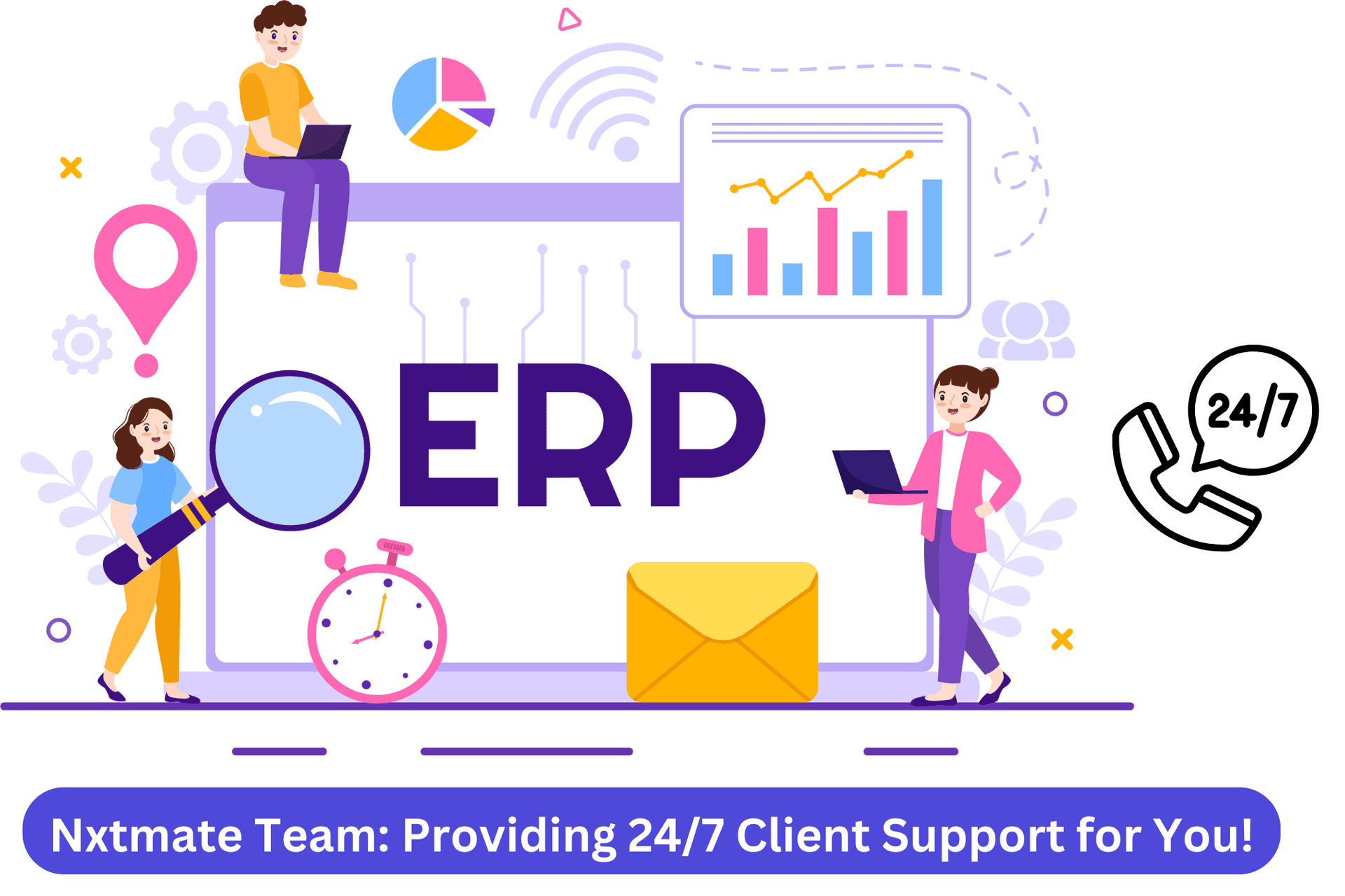 24/7 Support illustration